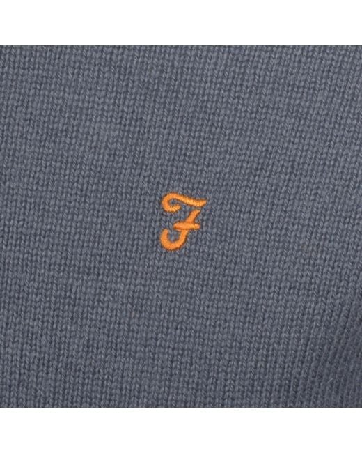 Farah Gray Farah Maidstone Knit Jumper for men