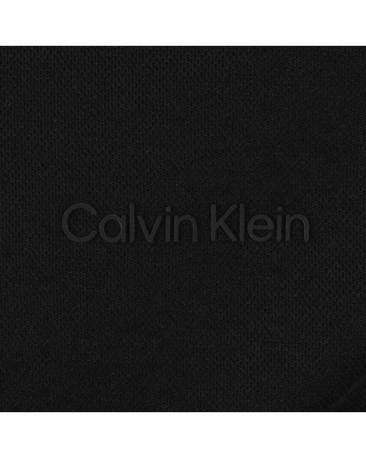 Calvin Klein Black Tech Interlock Polo for men