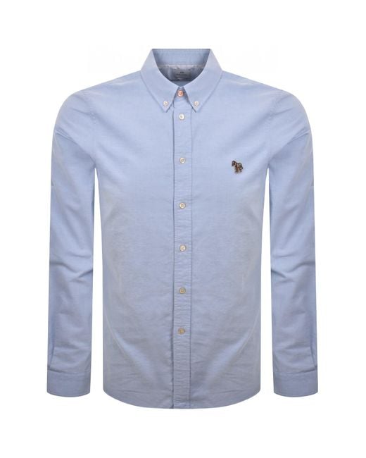 Paul Smith Blue Long Sleeved Shirt for men