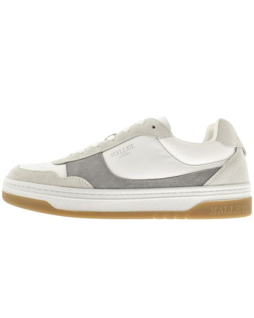 Mallet White Bennet Trainers for men