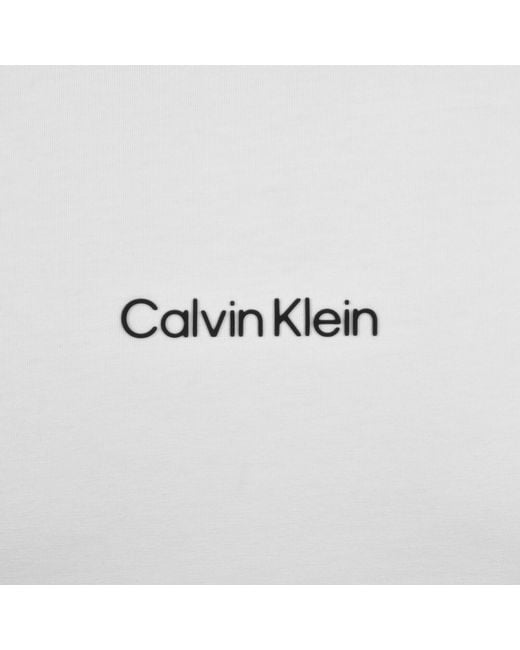 Calvin Klein White Logo T Shirt for men