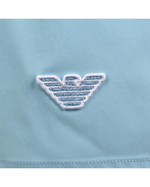 Armani Blue Emporio Boxer Swim Shorts for men