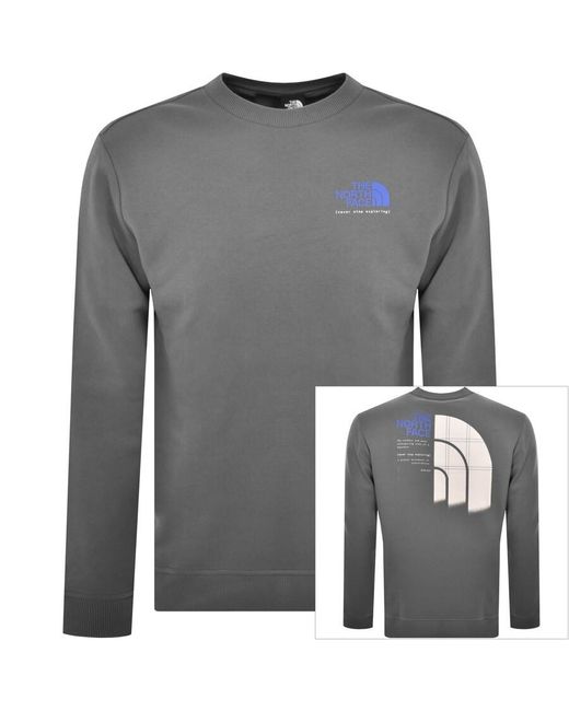 The North Face Gray Crew Neck Sweatshirt for men