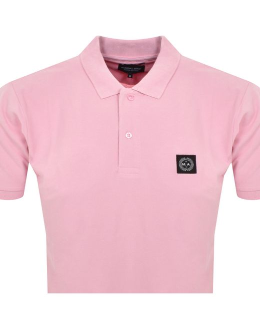 Marshall Artist Pink Siren Polo T Shirt for men