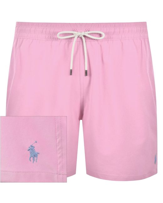 Ralph Lauren Pink Traveller Swim Shorts for men