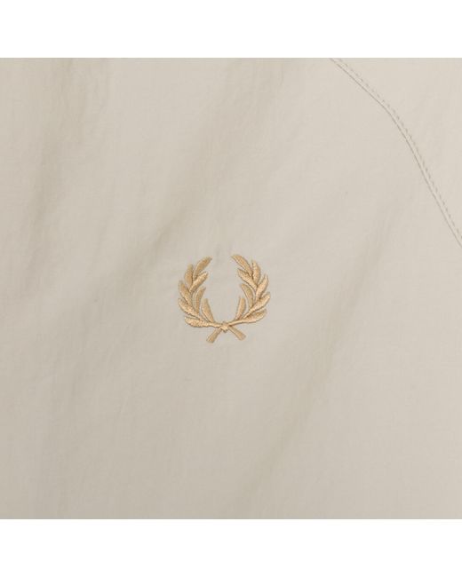 Fred Perry White Hooded Shell Jacket for men