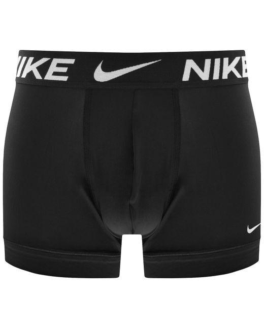 Nike Black Essential Micro 3 Pack Trunks for men