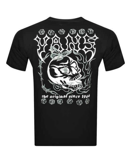 Vans Black Classic Lucky Streak Logo T Shirt for men