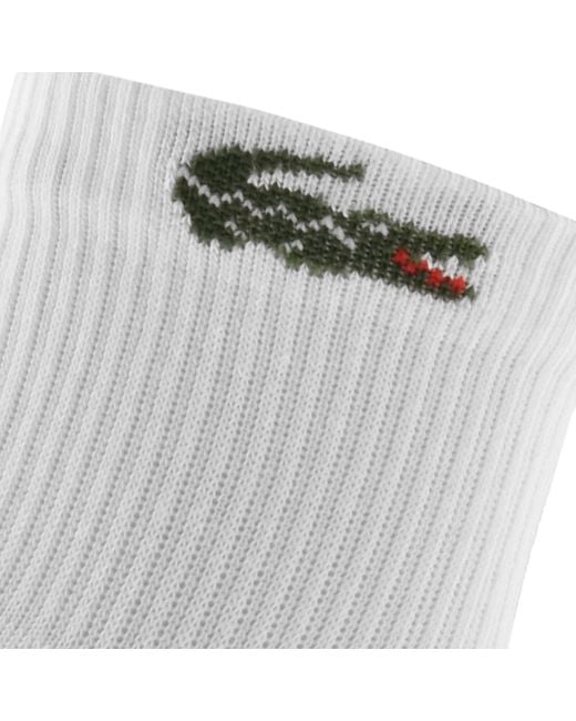 Lacoste Metallic 6 Pack Ankle Socks for men