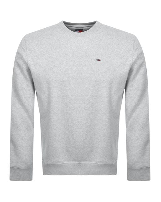 Tommy Hilfiger Gray Flag Logo Sweatshirt for men