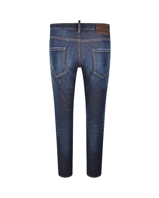 DSquared² Blue Cool Guy Slim Fit Jeans Dark for men