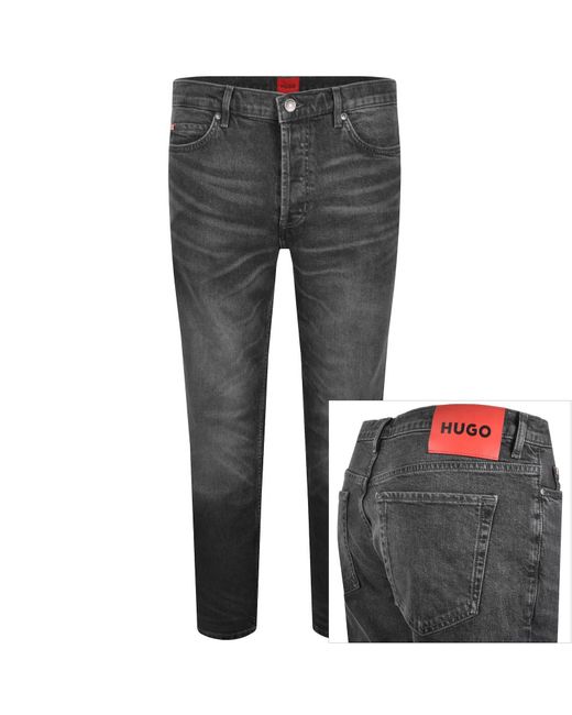 HUGO Gray 634 Tapered Fit Jeans for men