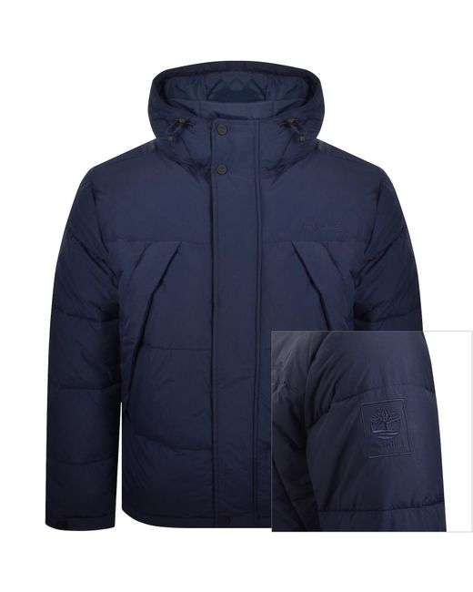 Timberland Blue Water Repellent Puffer Jacket for men