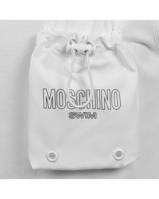 Moschino Gray Swim Pocket Vest for men