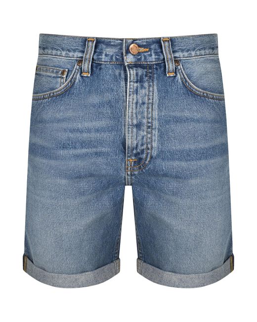 Nudie Jeans Blue Jeans Josh Denim Shorts for men