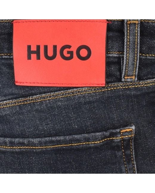 HUGO Blue 708 Slim Fit Dark Wash Jeans for men