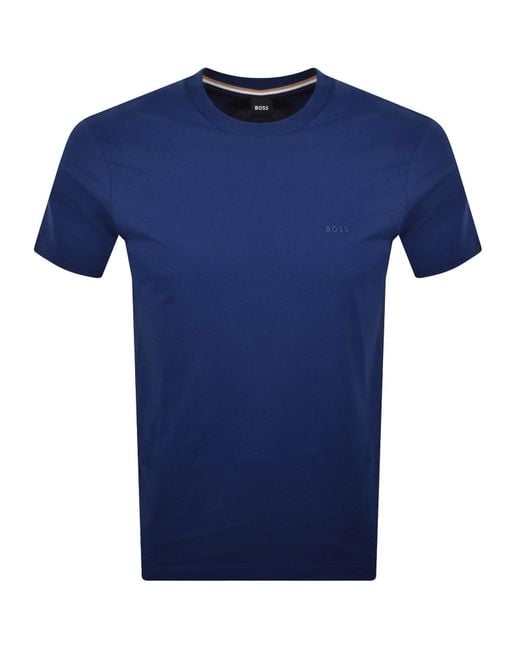 BOSS BUSINESS Blue Boss Thompson 01 T Shirt for men