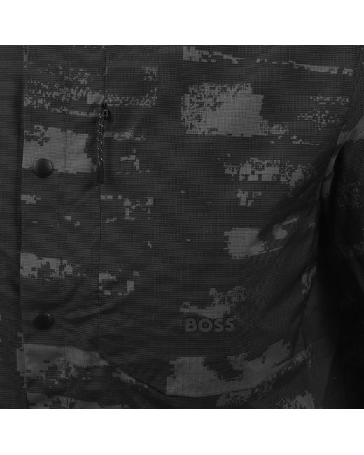 Boss Black Boss Globe Print Short Sleeved Shirt for men