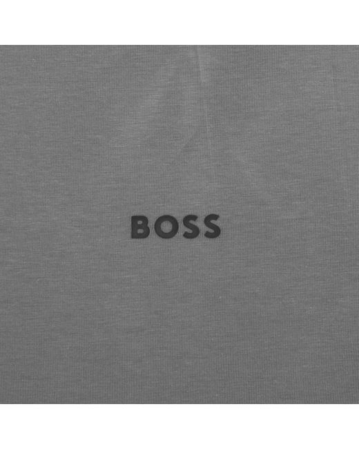 Boss Gray Boss Tchup Logo T Shirt for men