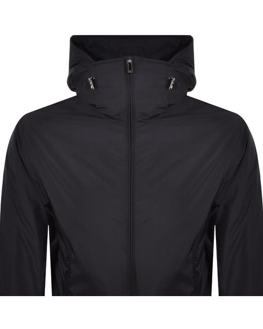 Armani Blue Emporio Nylon Hooded Jacket for men