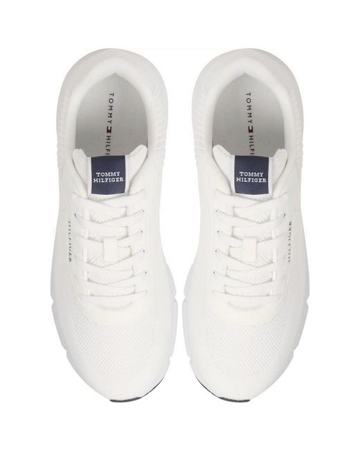 Tommy Hilfiger White Lightweight Knit Trainers for men