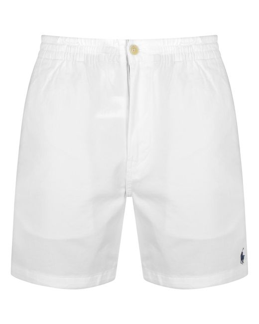 Ralph Lauren White Prepster Shorts for men