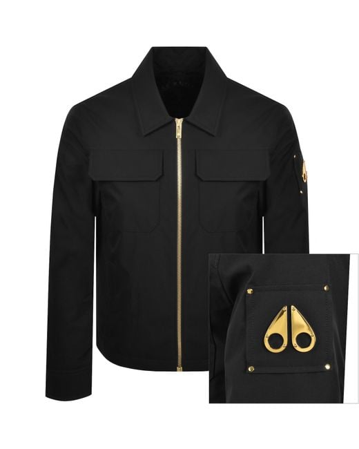 Moose Knuckles Black Jacques Overshirt for men