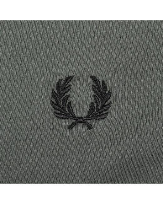 Fred Perry Green Ringer T Shirt Field for men