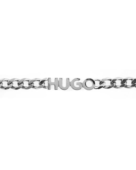 HUGO Metallic E Necklace for men