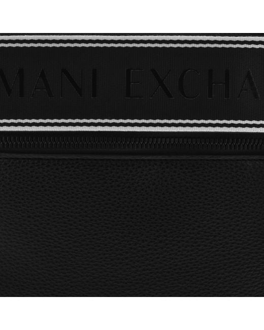 ARMANI EXCHANGE Black Messenger Bag for men