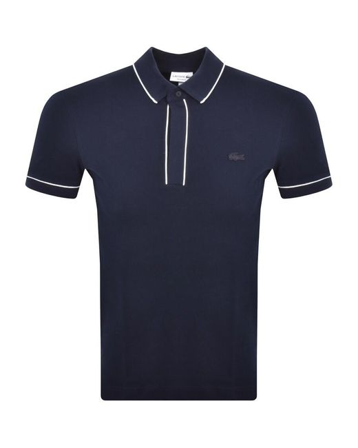 Lacoste Blue Short Sleeved Polo T Shirt for men