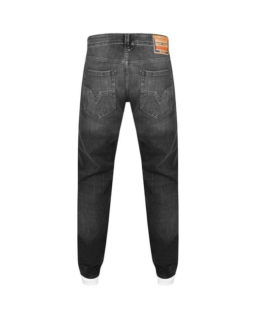 DIESEL Gray Larkee Mid Wash Jeans for men