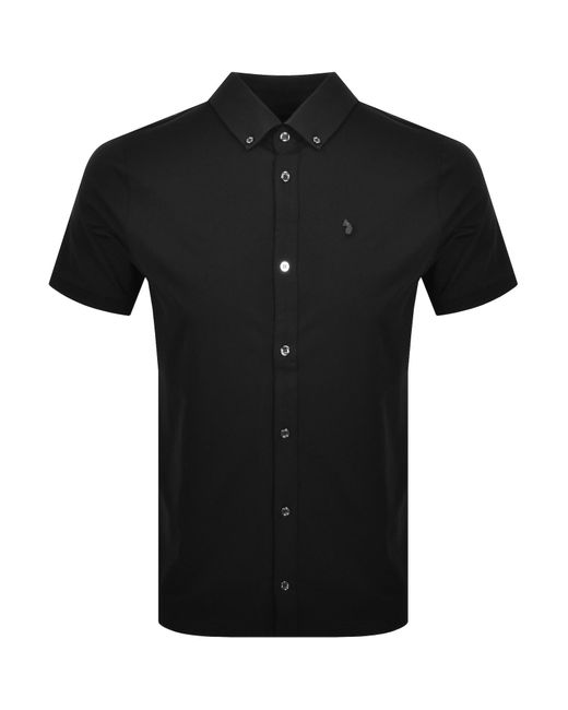 Luke 1977 Black Neville Button Up Shirt for men