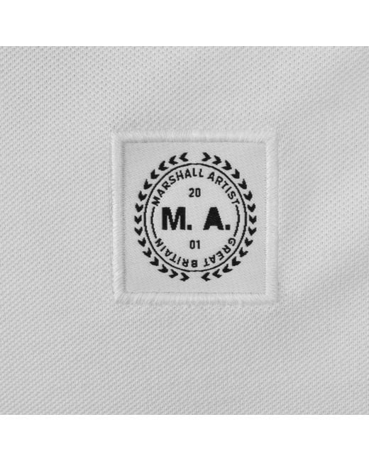 Marshall Artist Gray Tipped Polo T Shirt for men