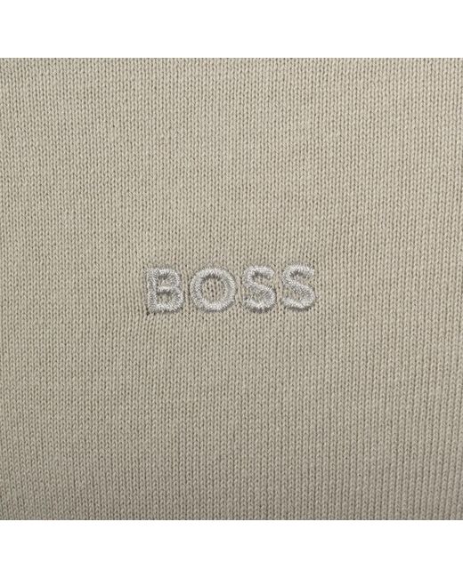 Boss Gray Boss Asac P Knit Polo T Shirt for men