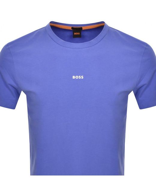 Boss Blue Boss Tchup Logo T Shirt for men