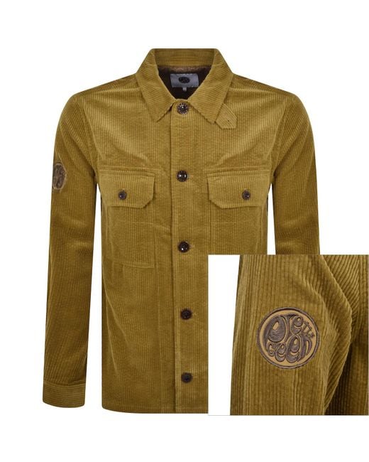 Pretty Green Green Pretty Reed Corduroy Overshirt for men