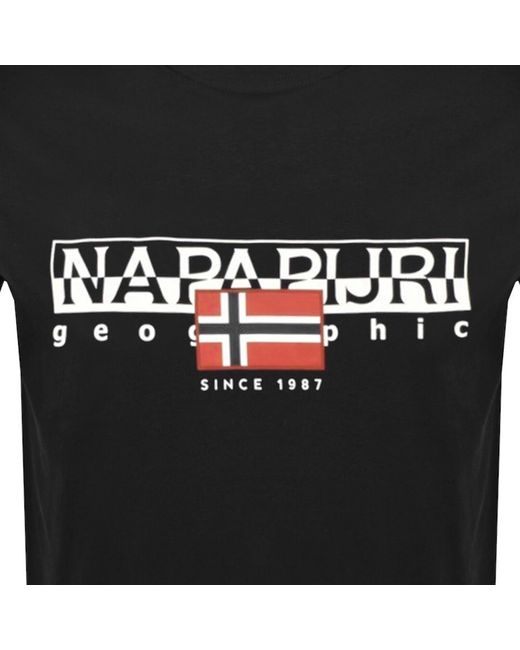Napapijri Black S Aylmer T Shirt for men