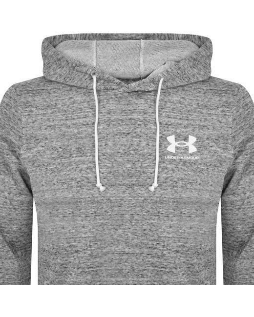 Under Armour Gray Rival Terry Hoodie for men