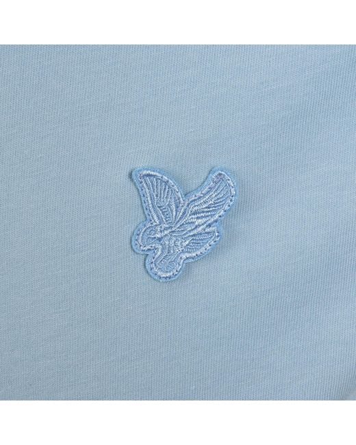 Lyle & Scott Blue Superfine T Shirt for men