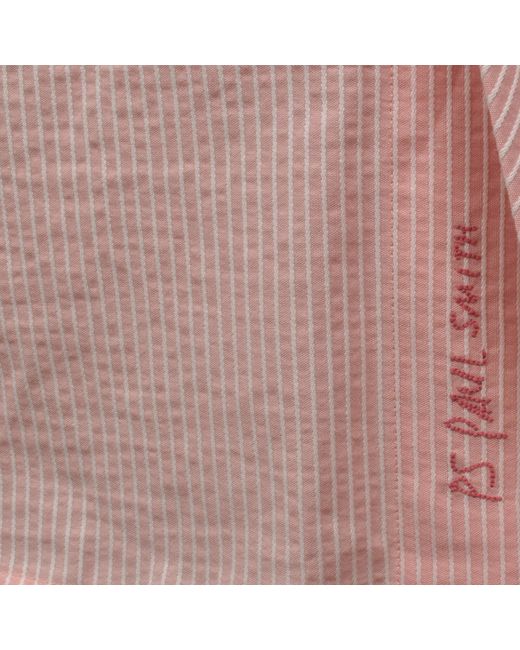 Paul Smith Pink Long Sleeve Stripe Shirt for men