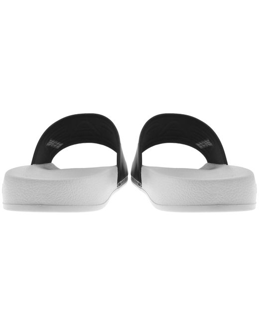 EA7 Black Emporio Armani Beach Sliders for men