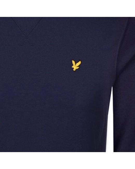 Lyle & Scott Blue Crew Neck Sweatshirt for men