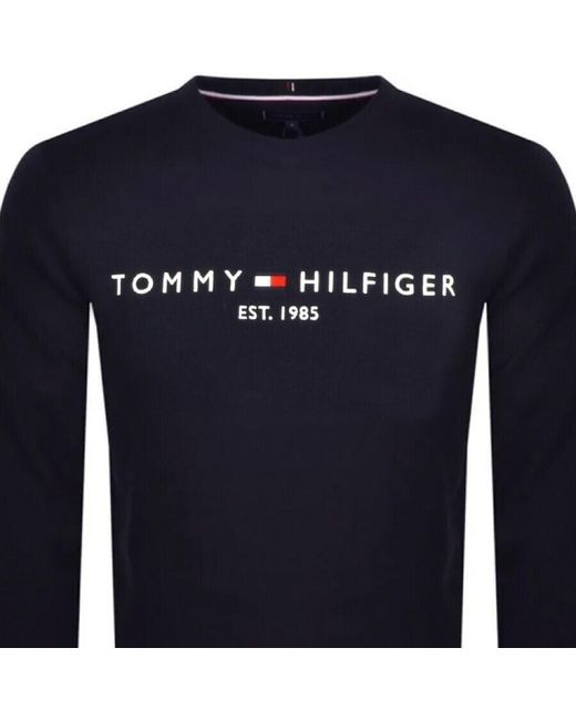 Tommy Hilfiger Blue Logo Sweatshirt for men