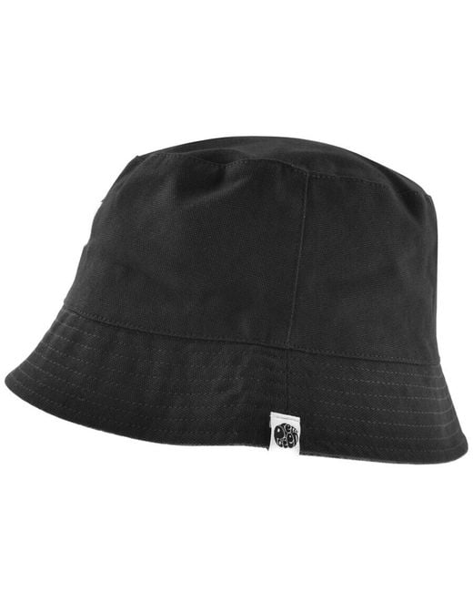 Pretty Green Black Tonal Paisley Bucket Hat for men