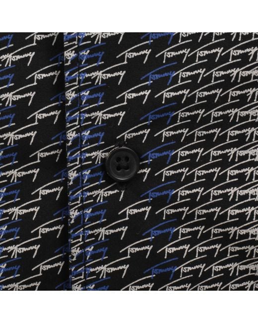 Tommy Hilfiger Gray All Over Print Shirt for men