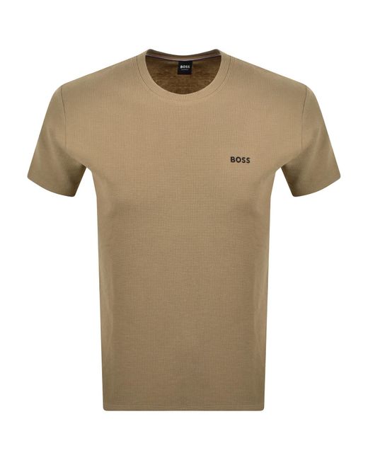 BOSS BUSINESS Natural Boss Waffle T Shirt for men