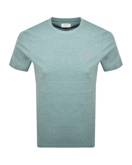 Farah Blue Farah Danny Regular Fit T Shirt for men