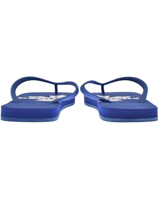 DSquared² Blue Logo Flip Flops for men