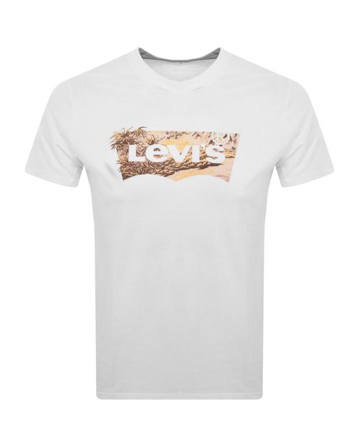 Levi's White Logo T Shirt for men